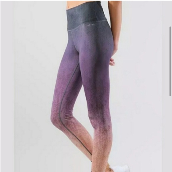 AR-33 Medium High Rise Ombre Full Length Leggings - Picture 1 of 7